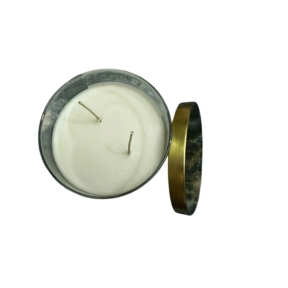 THRESHOLD Almond Croissant 2 wick 15.1 oz Candle NEW Soy, Essential Oils